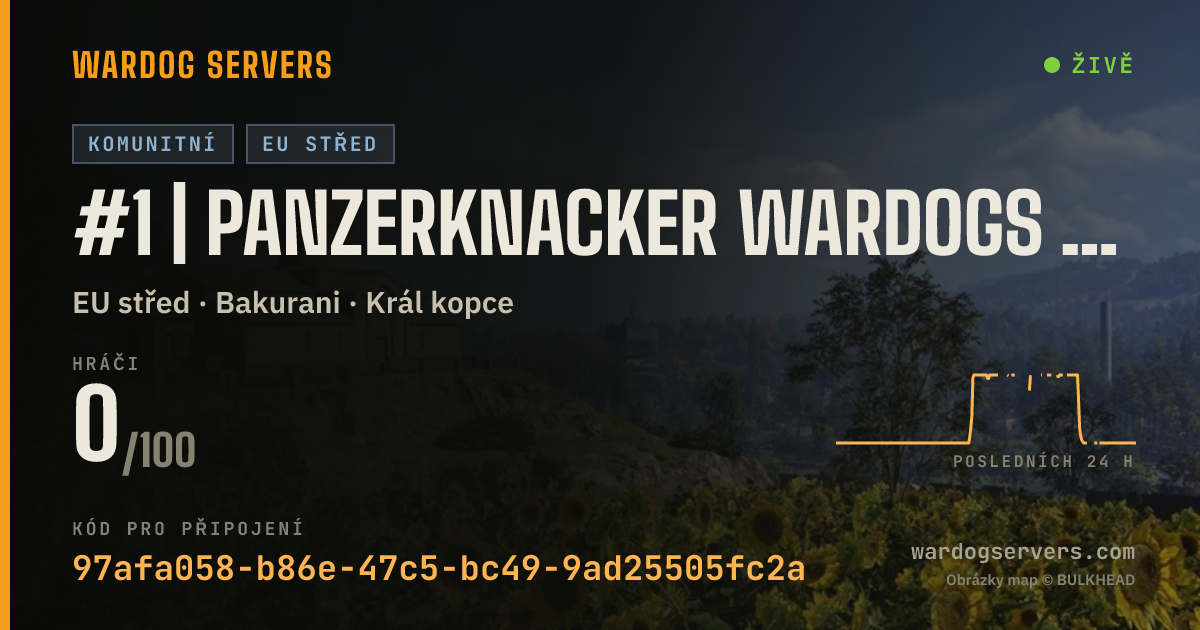 Živý stavový banner serveru #1 | Panzerknacker Wardogs Community | [GER]