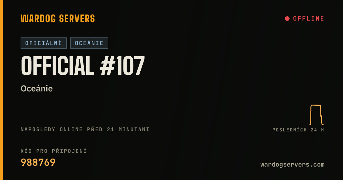 Živý stavový banner serveru Official #107