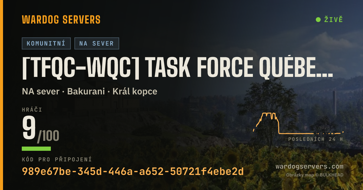 Živý stavový banner serveru [TFQC-WQC] Task Force Québec - Standard - WARDOGS Québec