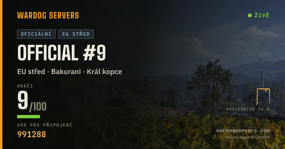 Živý stavový banner serveru Official #9