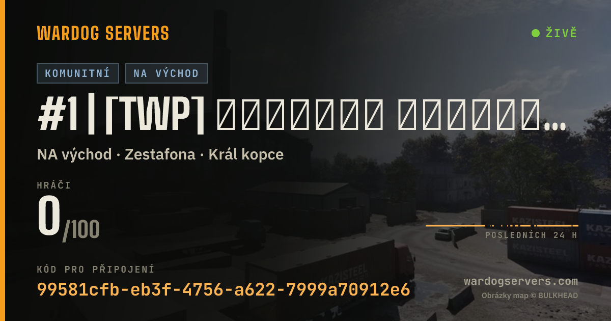 Živý stavový banner serveru #1 | [TWP] 🆆🅰🆁🅳🅾🅶🆂 🆂🅴🅰🆂🅾🅽 2 | 🅱🅾🅽🆄🆂 🅲🅰🆂🅷 &