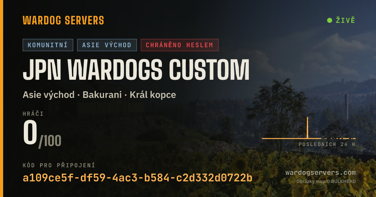 Živý stavový banner serveru JPN WARDOGS CUSTOM
