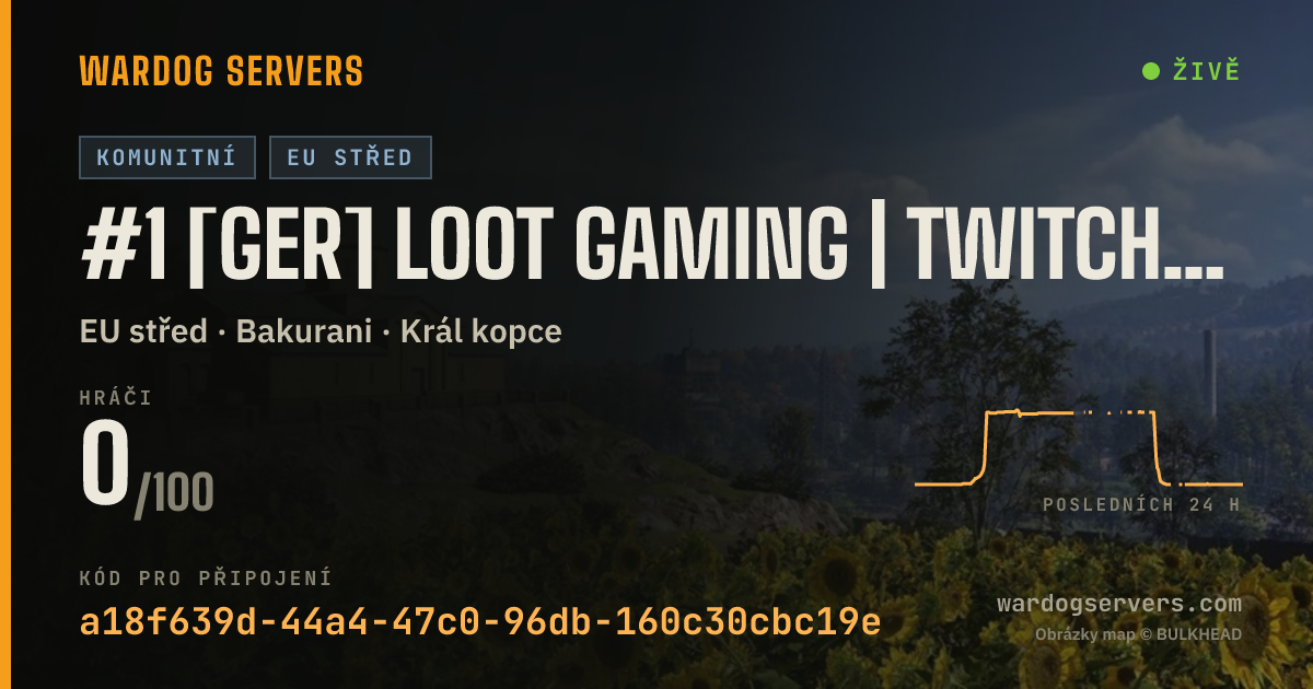 Živý stavový banner serveru #1 [GER] LooT Gaming | Twitch/RodmenTTv |