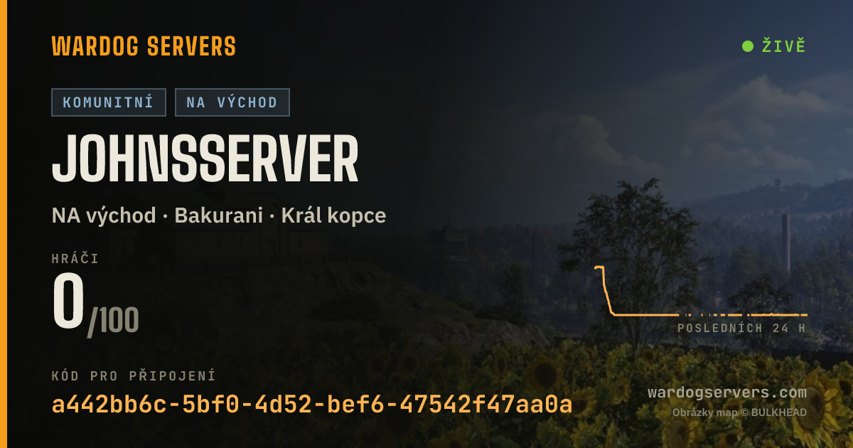 Živý stavový banner serveru JohnsServer