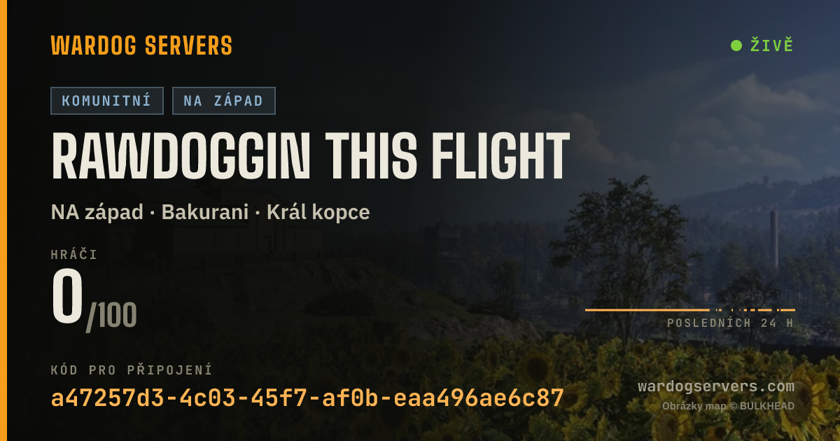 Živý stavový banner serveru rawdoggin this flight
