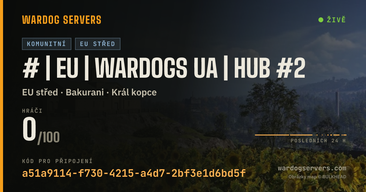 Živý stavový banner serveru # | EU | WARDOGS UA | HUB #2
