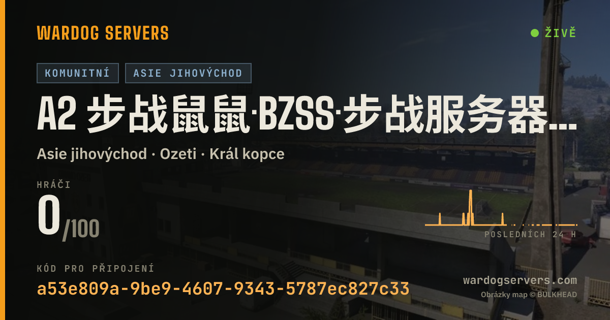 Živý stavový banner serveru A2 步战鼠鼠·BZSS·步战服务器 武器黑名单 禁止压家 KD限制 QQ1125135790