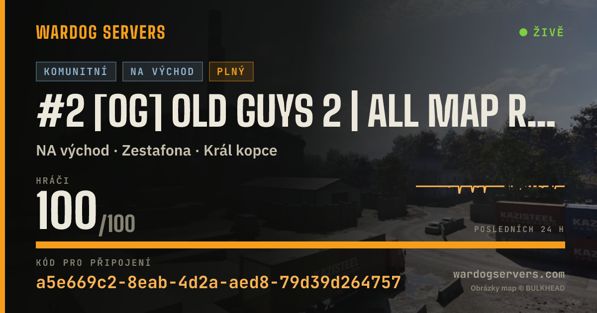 Živý stavový banner serveru #2 [OG] Old Guys 2 | All Map Rotation | Boosted XP & Cash
