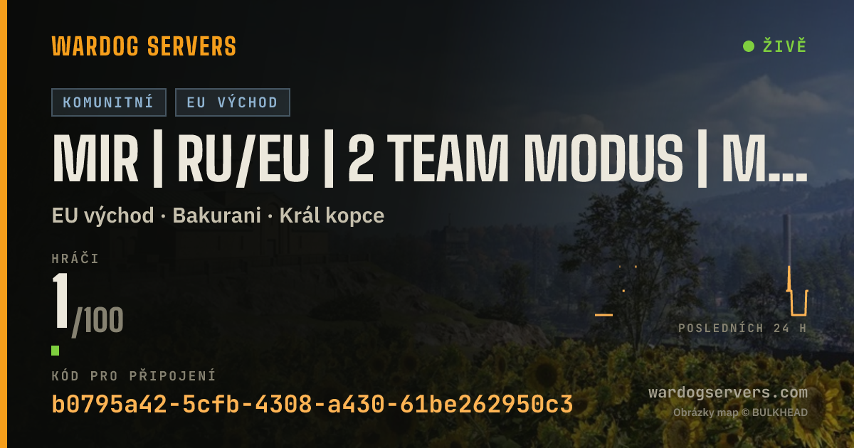 Živý stavový banner serveru MIR | RU/EU | 2 Team Modus | MAX Cash | Добро пожаловать в MIR