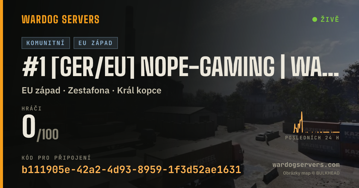 Živý stavový banner serveru #1 [GER/EU] NOPE-GAMING | WARDOGS COMMUNITY