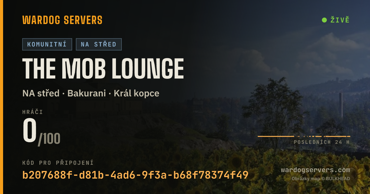 Živý stavový banner serveru The MOB Lounge