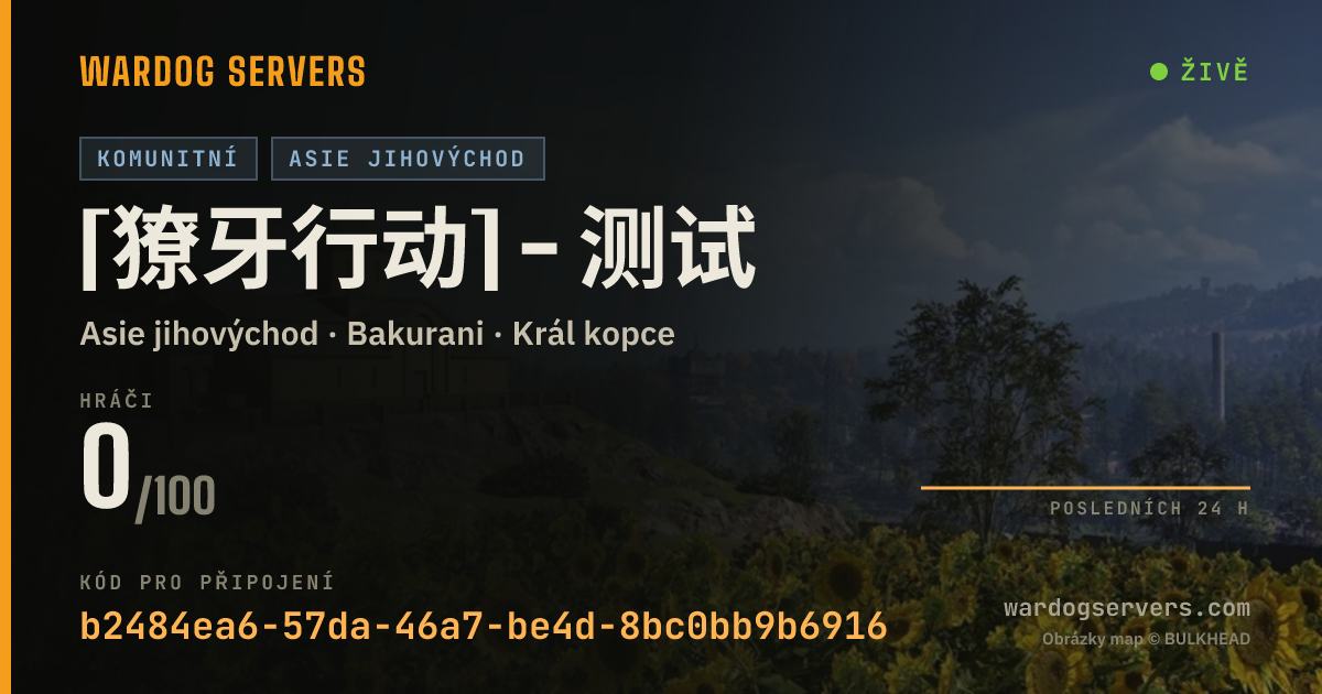 Živý stavový banner serveru [獠牙行动] - 测试