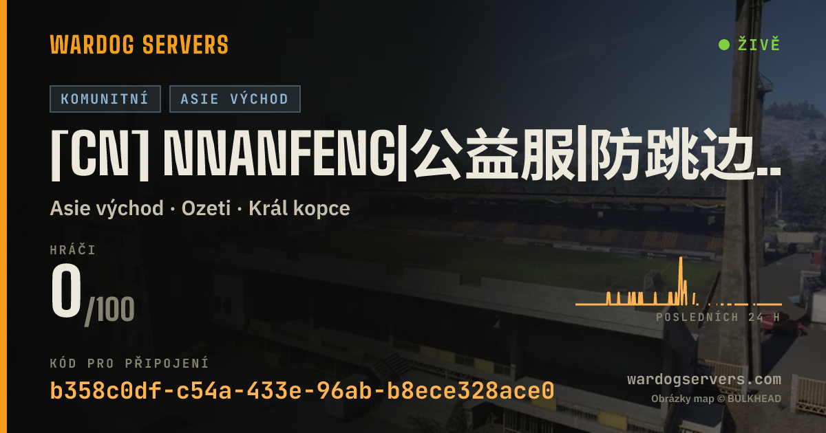 Živý stavový banner serveru [CN] NNanfeng|公益服|防跳边|外挂秒T|暖服送白名单|Q群1040796259 KD战绩查询 招OP