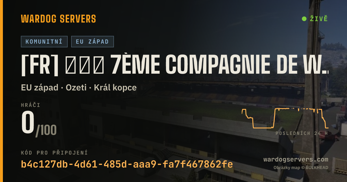 Živý stavový banner serveru [FR] ★★★ 7ème Compagnie de Wardogs S2 ★★★ 100% FR
