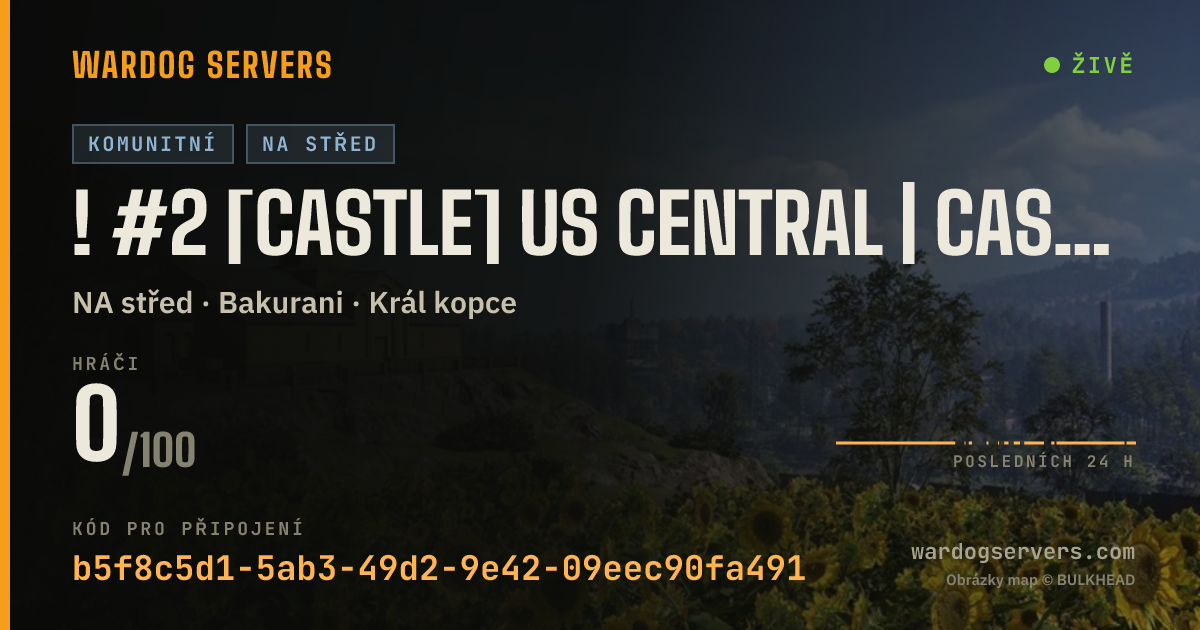 Živý stavový banner serveru ! #2 [CASTLE] US CENTRAL | Casual | discord.gg/castledogs
