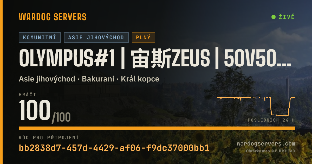 Živý stavový banner serveru OLYMPUS#1 | 宙斯ZEUS | 50V50萌新步战 | 禁狙非步战行为 | 女生友好社区 | 土木友好 |【ASIA】