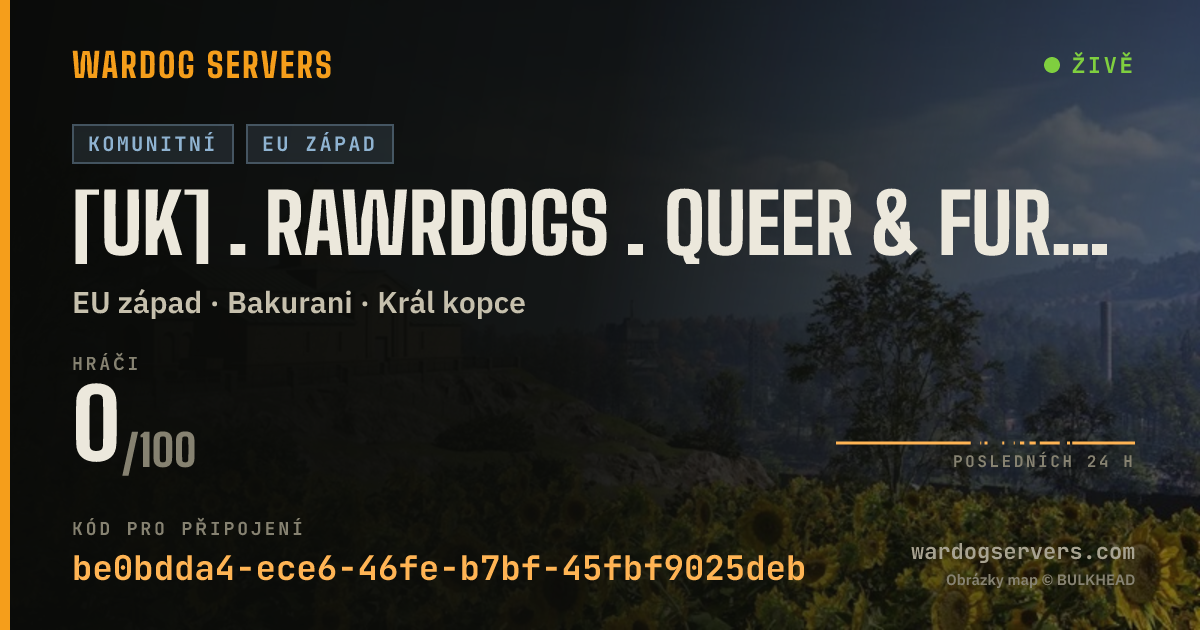Živý stavový banner serveru [UK] . RawrDogs . Queer & Furry . ENG