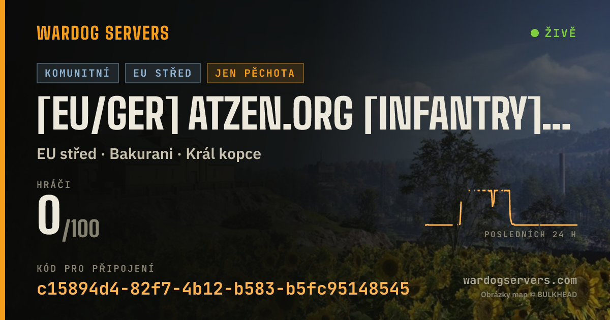Živý stavový banner serveru [EU/GER] atzen.org [Infantry] [Ozeti + Bakurani]