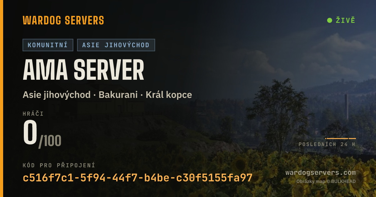 Živý stavový banner serveru AMA Server
