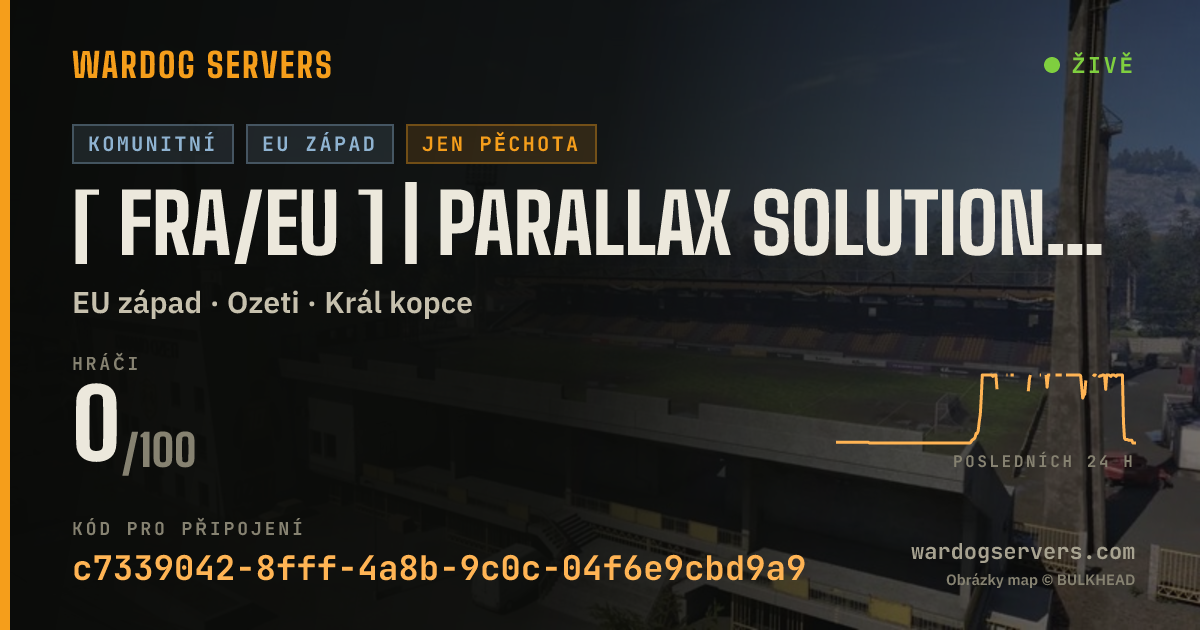 Živý stavový banner serveru [ FRA/EU ] | Parallax Solutions - Only Bakurini & Ozeti