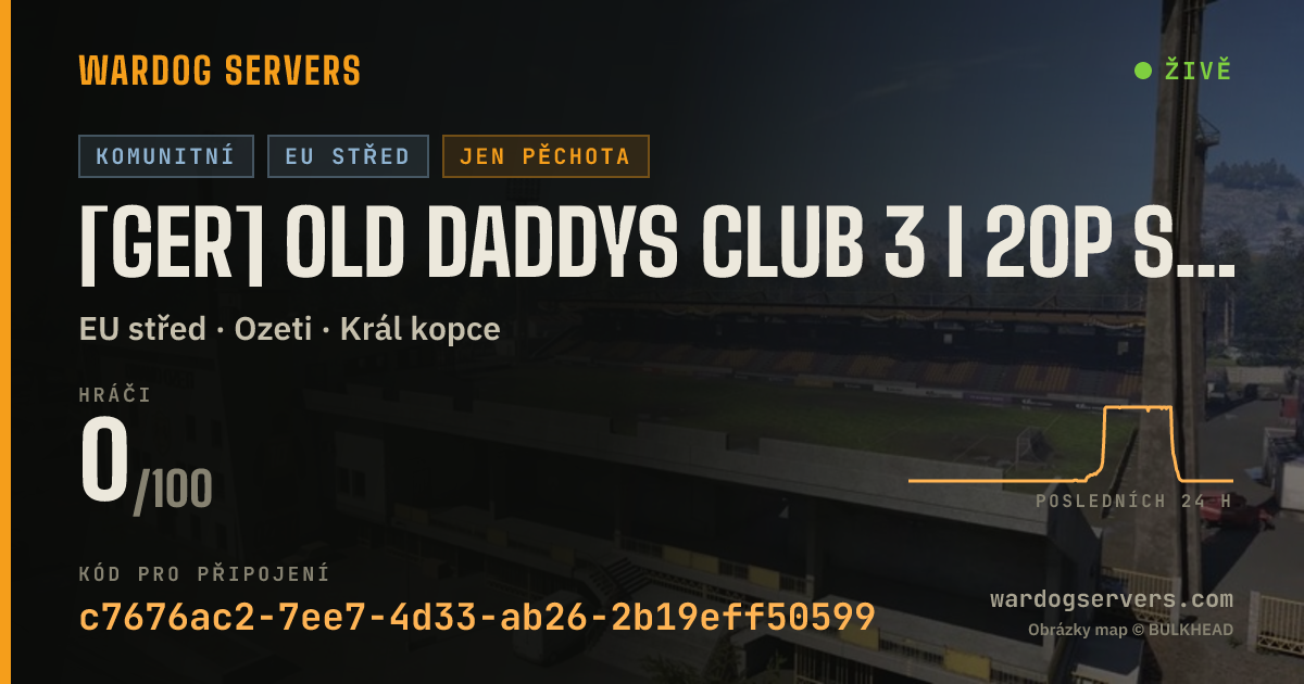 Živý stavový banner serveru [GER] Old Daddys Club 3 I 20p Start I Inf Only
