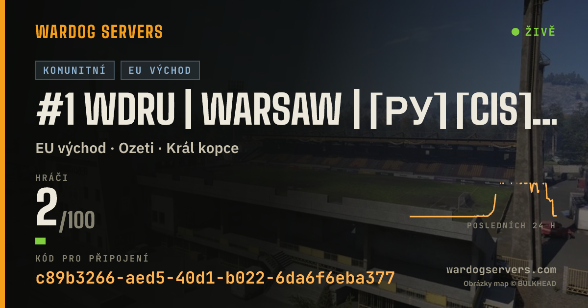 Živý stavový banner serveru #1 WDRU | Warsaw | [РУ] [CIS] [EU] [GER] +5%