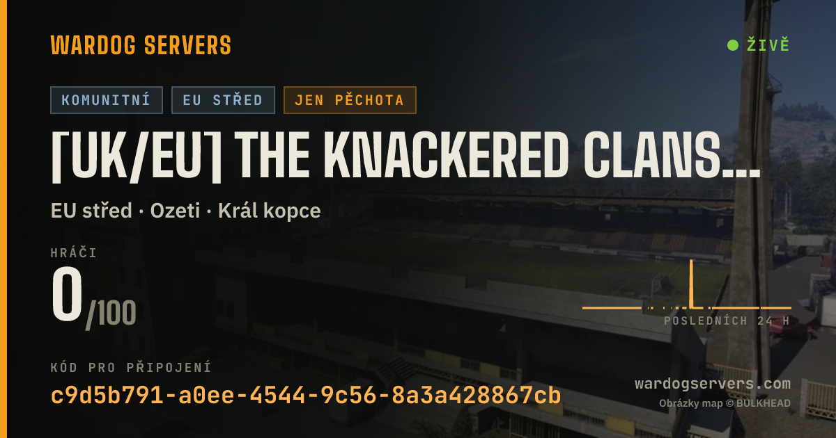 Živý stavový banner serveru [UK/EU] THE KNACKERED CLANSMAN • INFANTRY ONLY / NO HELI GL • NO
