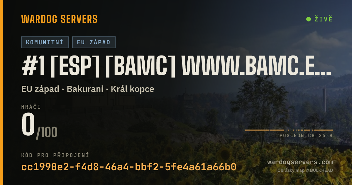 Živý stavový banner serveru #1 [ESP] [BAMC] www.bamc.es | Sedeo Activo 24h VIP
