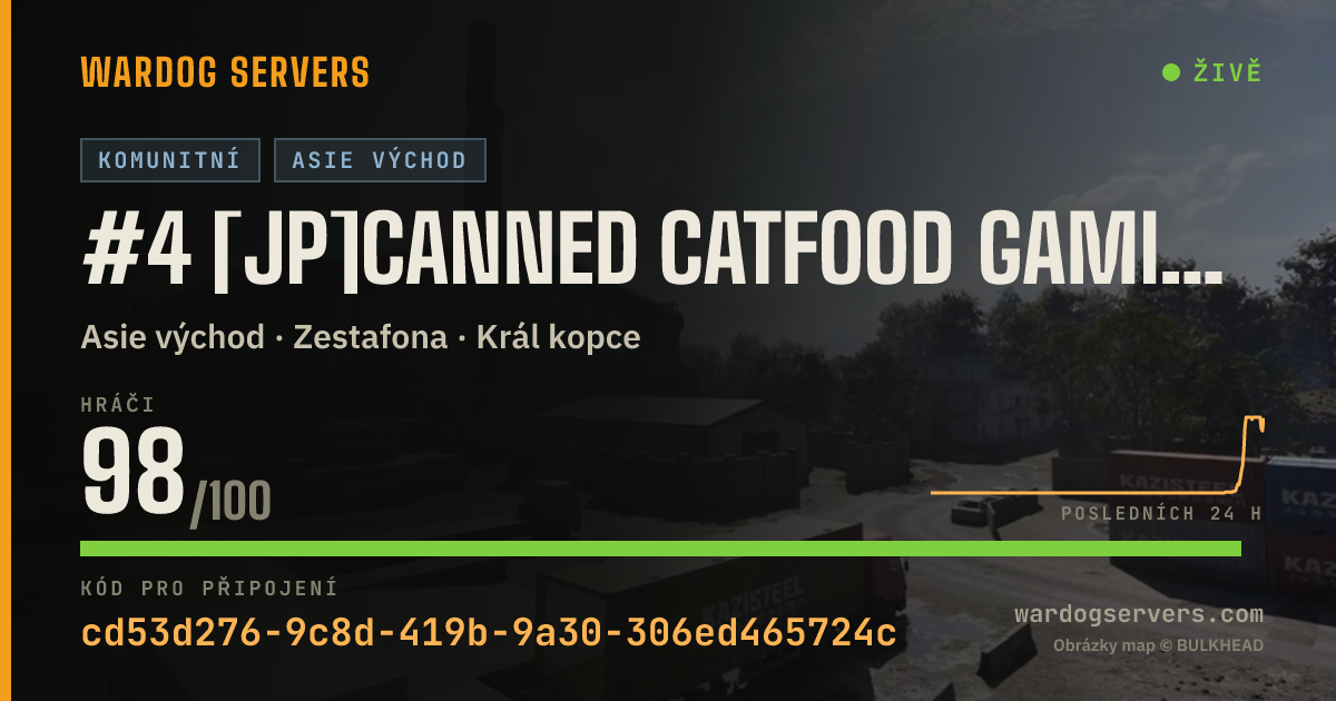 Živý stavový banner serveru #4 [JP]Canned Catfood Gaming Server[日本]