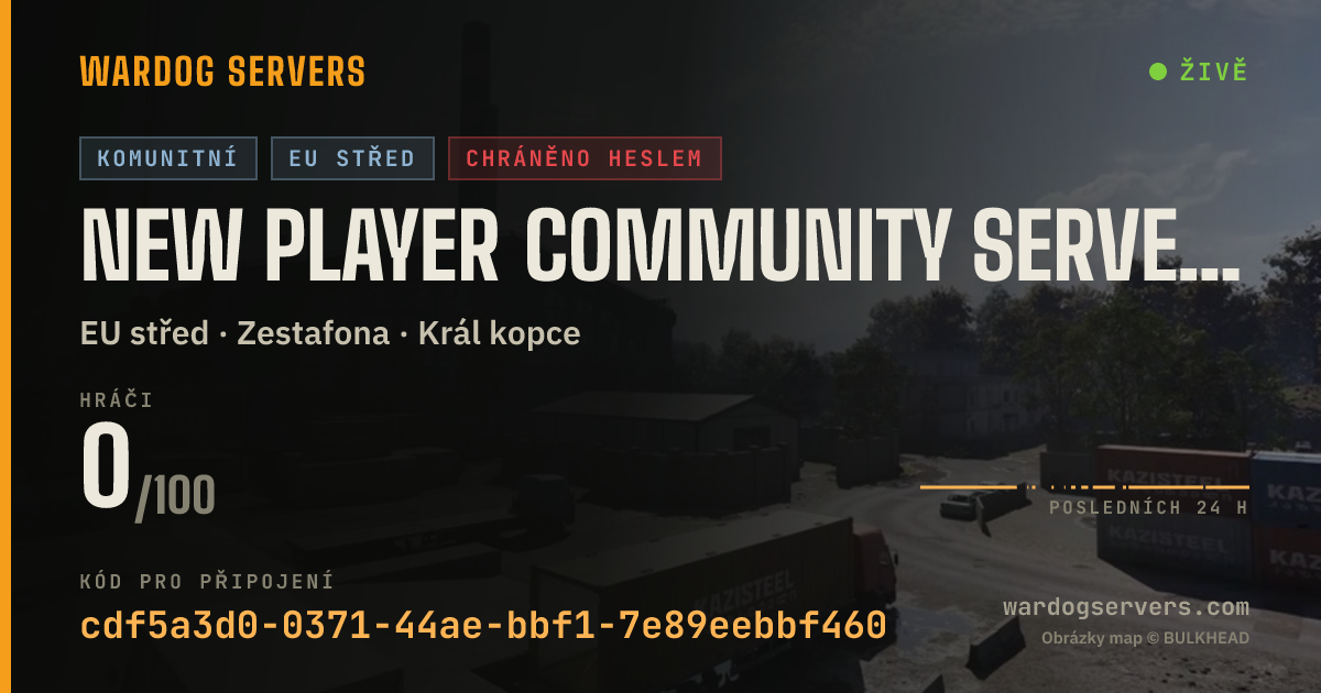 Živý stavový banner serveru New Player Community Server (xREALM) EU #1
