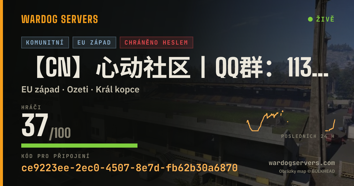 Živý stavový banner serveru 【CN】心动社区丨QQ群：1130518576丨活动1服