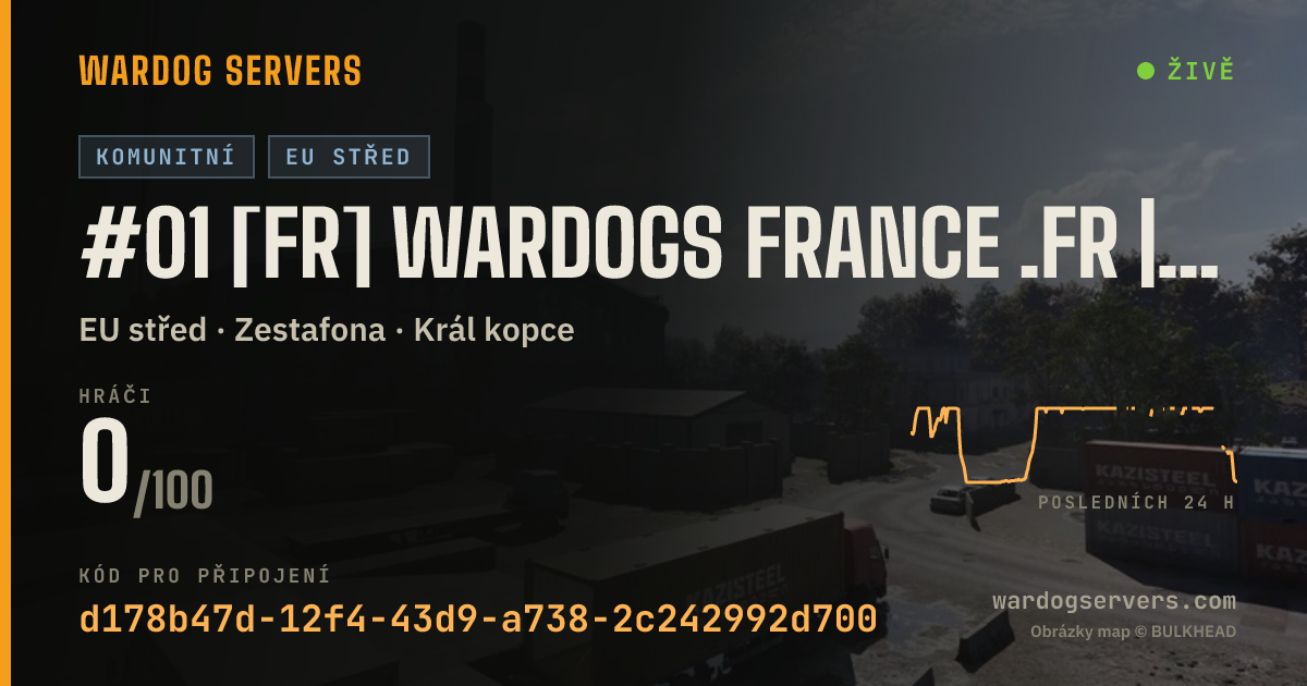 Živý stavový banner serveru #01 [FR] WARDOGS FRANCE .FR | File prio : wardogsfrance.fr"