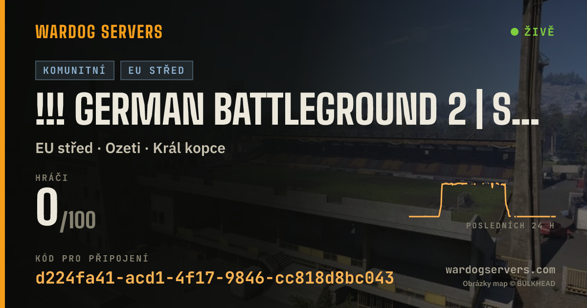 Živý stavový banner serveru !!! GERMAN BATTLEGROUND 2 | SPIRYTUS 96 | GER | GBG-WD.COM