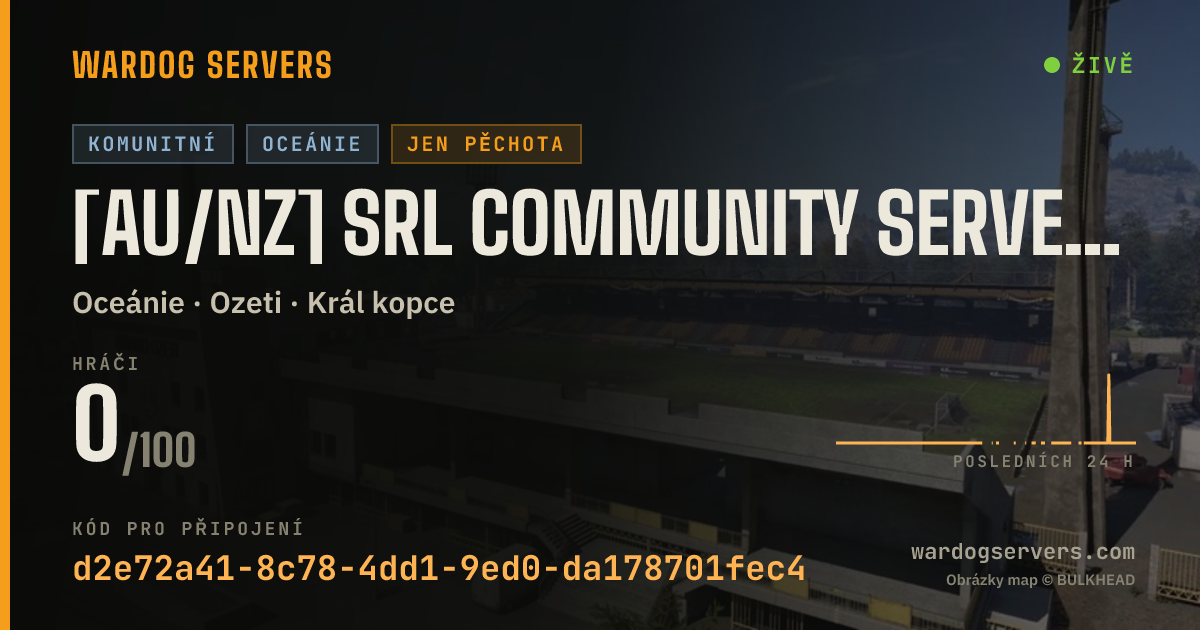 Živý stavový banner serveru [AU/NZ] SRL Community Server | discord.gg/SRLGaming