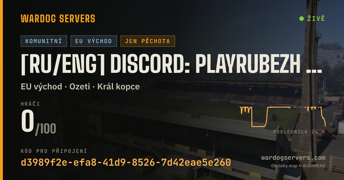 Živý stavový banner serveru [RU/ENG] DISCORD: PLAYRUBEZH | XP BOOST | INFANTRY ONLY