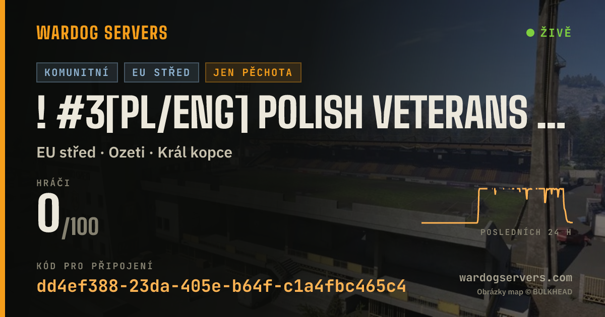 Živý stavový banner serveru ! #3[PL/ENG] Polish Veterans | 50 vs 50 | VIP for seeding