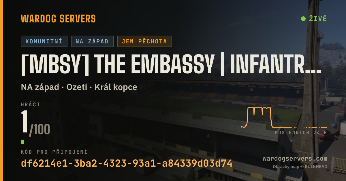 Živý stavový banner serveru [MBSY] The Embassy | INFANTRY ONLY