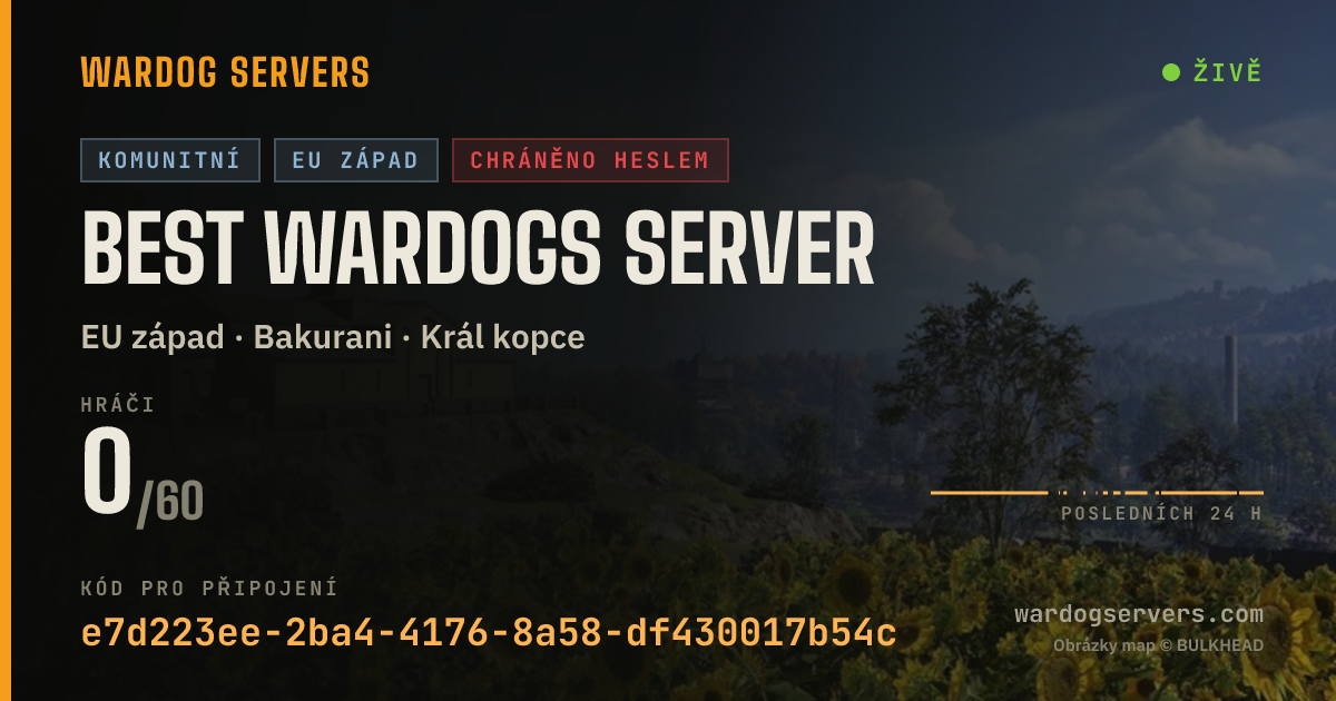 Živý stavový banner serveru Best Wardogs Server