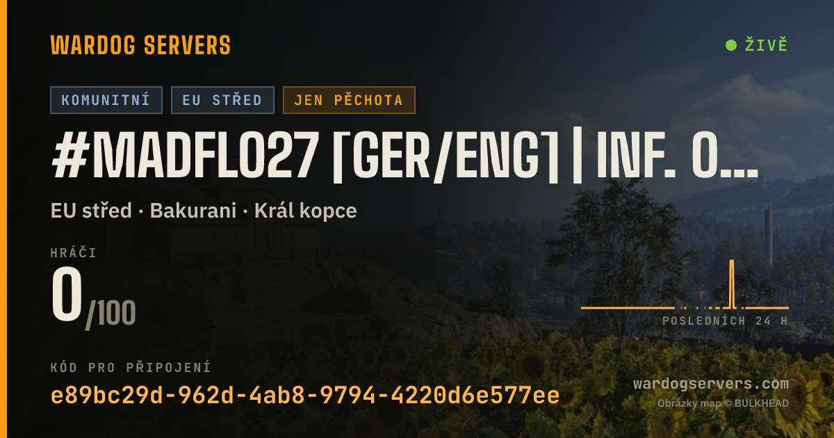 Živý stavový banner serveru #MADFLO27 [GER/ENG] | INF. ONLY Extra $ +XP