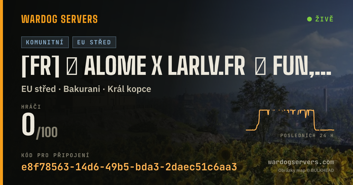Živý stavový banner serveru [FR] ★ alome x larlv.fr ★ la partie démarre rejoins-nous 7e comp