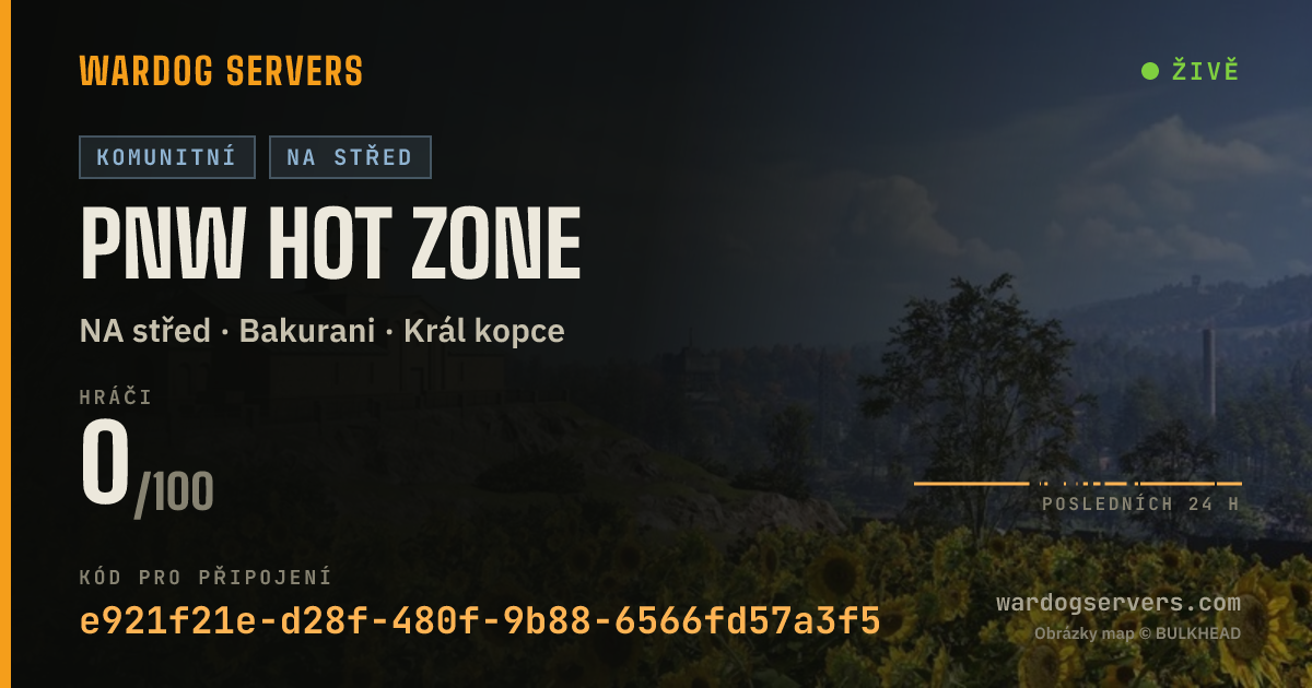 Živý stavový banner serveru PNW HOT ZONE