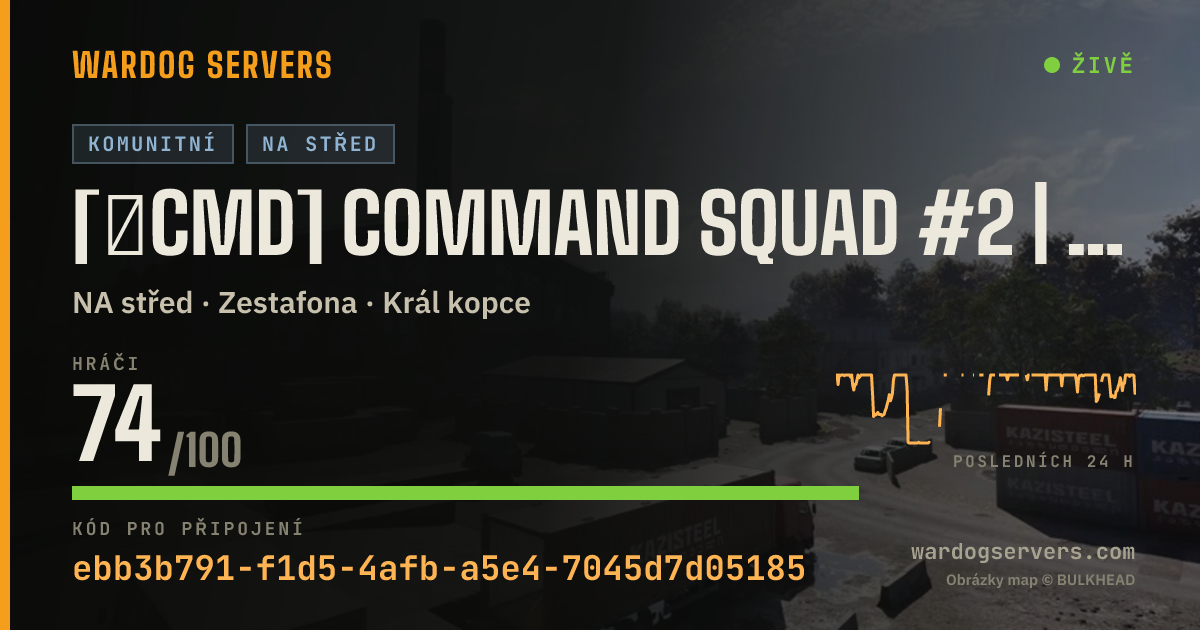 Živý stavový banner serveru [★CMD] Command Squad #2 | MAX LEVEL 85 | commandsquad.net