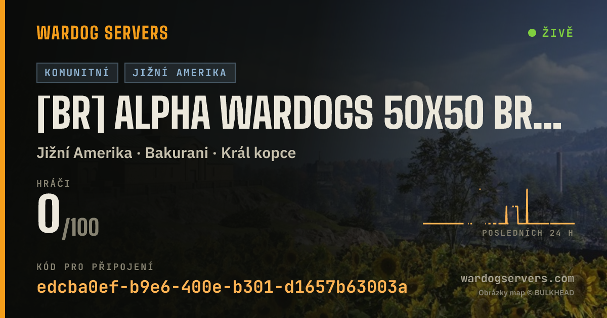 Živý stavový banner serveru [BR] ALPHA WARDOGS 50X50 BRASIL wardogsbr.com