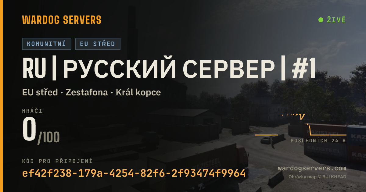 Živý stavový banner serveru RU | Русский сервер | #1