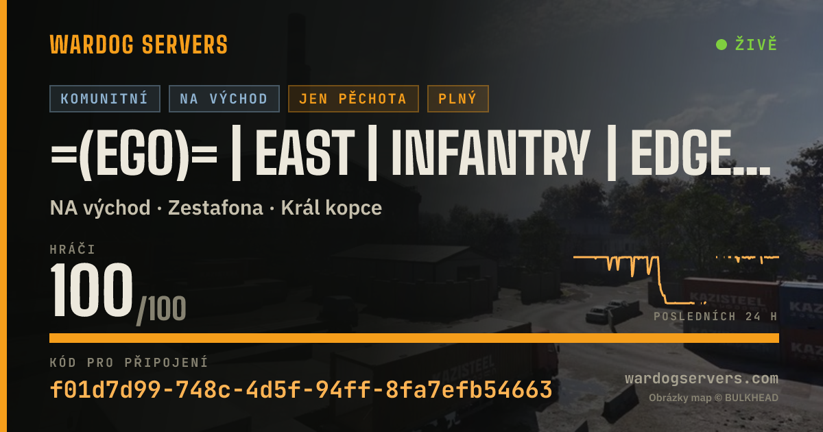 Živý stavový banner serveru =(eGO)= | EAST | INFANTRY | EdgeGamers.com