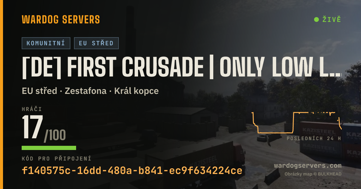 Živý stavový banner serveru [DE] First Crusade | Only Low Levels allowed | warboard.de