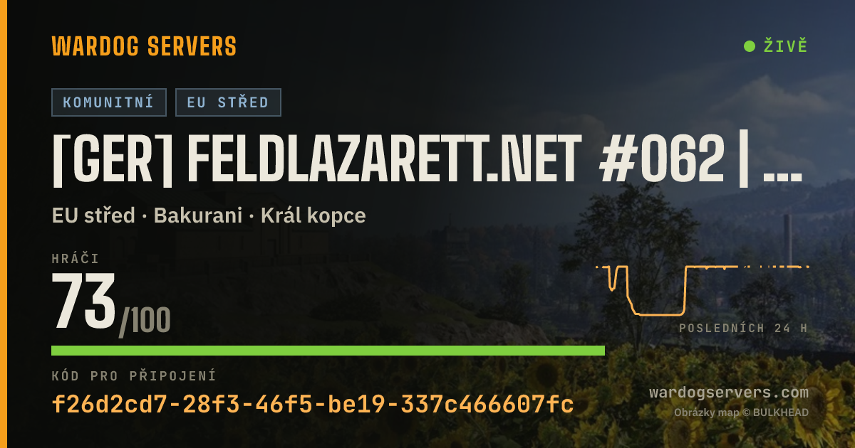 Živý stavový banner serveru [GER] Feldlazarett.net #062 | Only-Newbies | 5-5-18