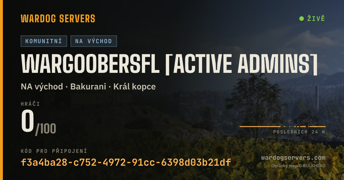 Živý stavový banner serveru WARGOOBERSFL [Active ADMINS]