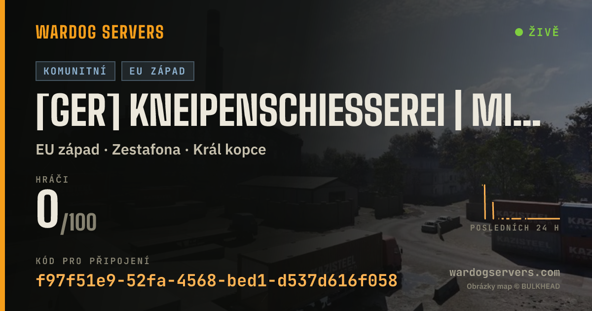Živý stavový banner serveru [GER] Kneipenschießerei | Mic Pflicht | Nur Deutsch