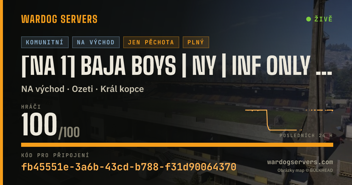 Živý stavový banner serveru [NA 1] Baja Boys | NY | Inf Only +40% $$$$ | discord.gg/bajaboys
